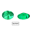 Columbian green cultivated emerald loose stone in round and emerald cut shapes for jewellery making