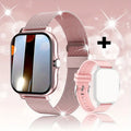 Smart watch with 1.44-inch touchscreen displaying health metrics and call interface