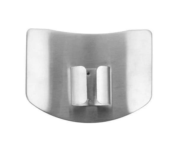 Stainless steel finger guard for kitchen vegetable cutting protection