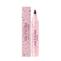 Freckle pen cosmetic makeup tool for faux freckle application in dark brown or light brown