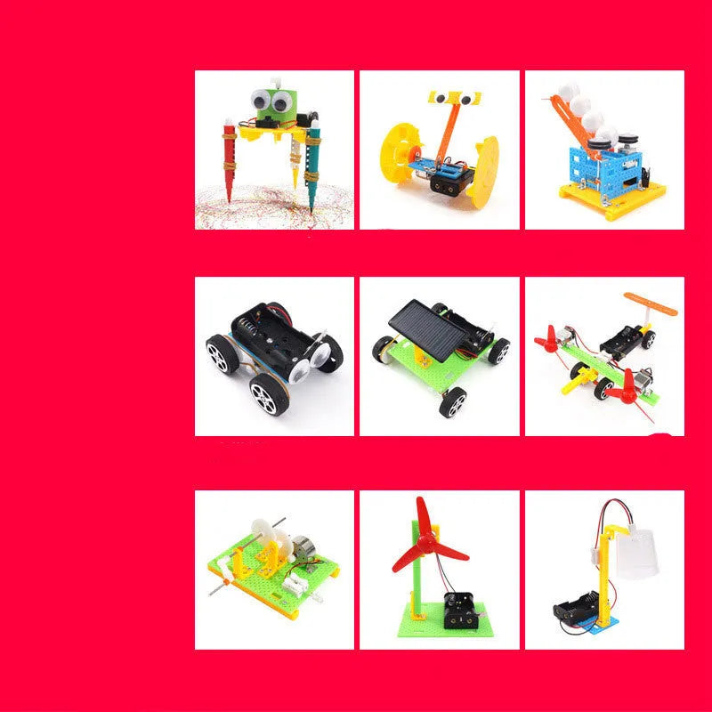 DIY puzzle assembling building blocks science teaching aids for children 7-14 in plastic construction