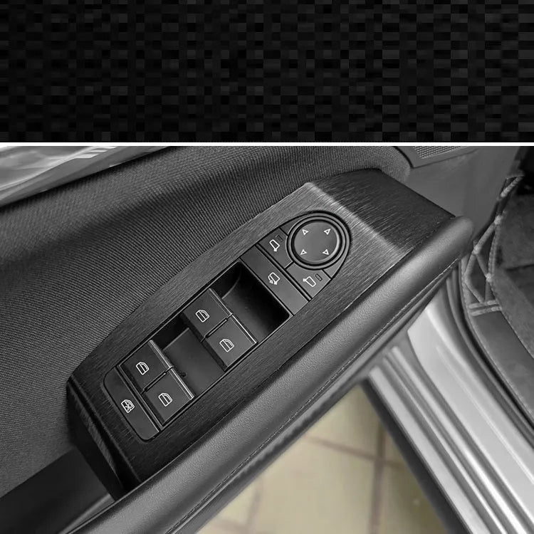 Unksera 3D carbon fibre decorative film sticker kit for car centre console and interior trim.