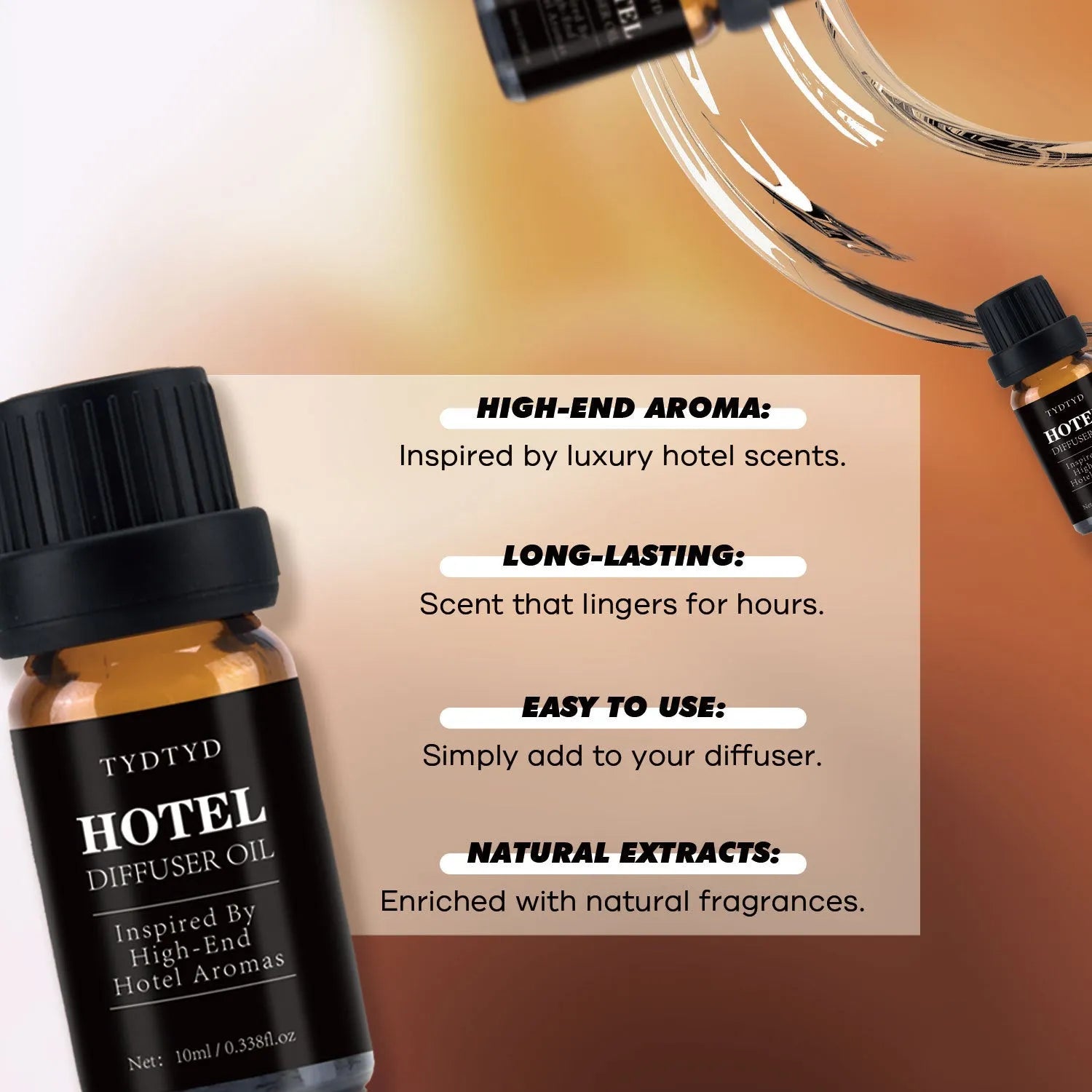 10ml natural plant fragrance essential oil bottle for universal skin type