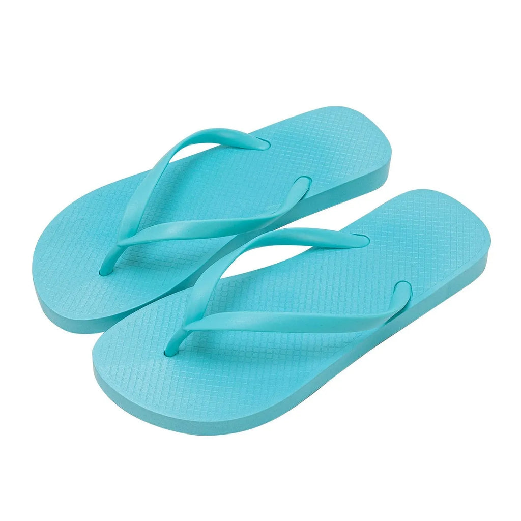 Foldable beach slippers with non-slip PVC sole and breathable hollow-out upper design
