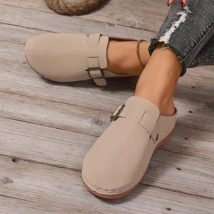 Women's casual wedge slippers with cloth upper and rubber sole in multiple colours
