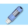 Dog outgoing pet water cup in blue, white or yellow with grain packaging compartment and PC material