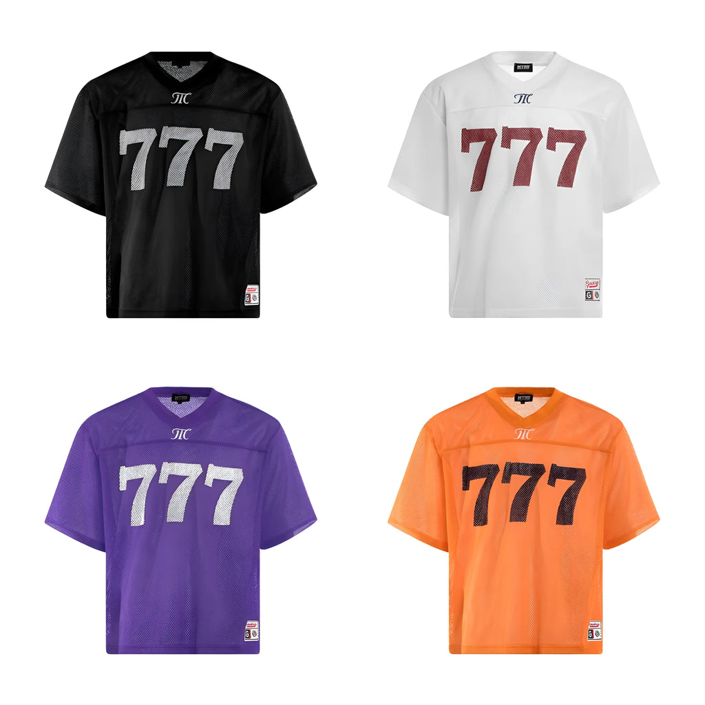 Men's loose fit retro street style summer T-shirt in black, white, purple, or orange