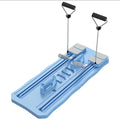 Blue portable supine fitness board for abdominal workouts at home