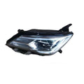 Car headlight unit with 9-line LED daytime running light pattern for 2018-2021 vehicle models