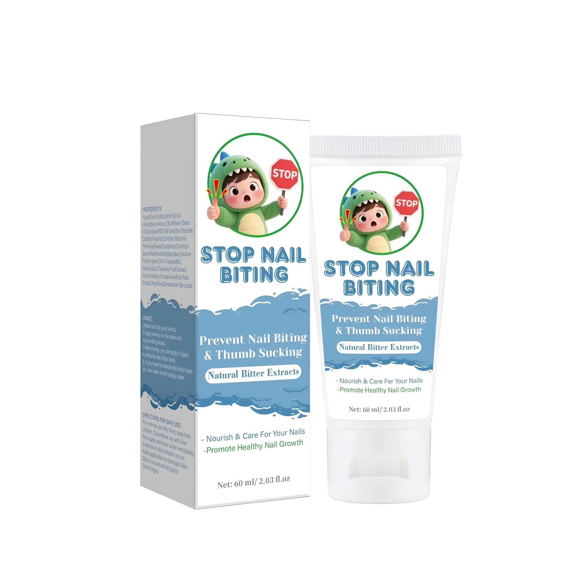 Nail neck cream 60ml in neutral packaging for anti-bite nail and habit control