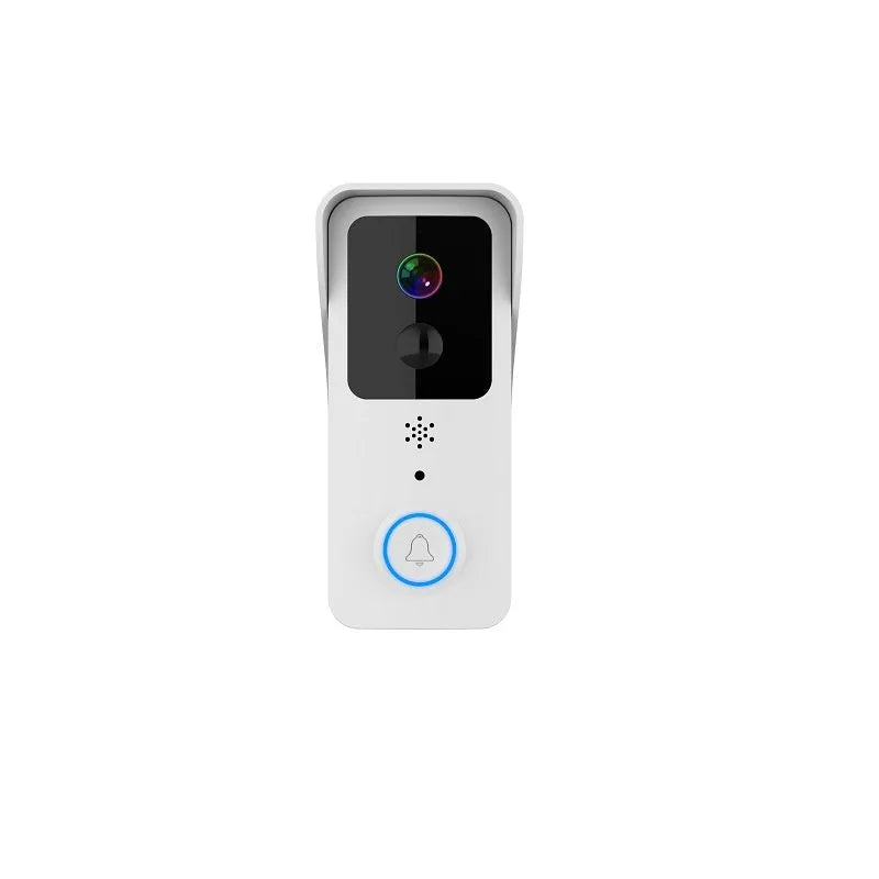Smart home visual doorbell with HD video, wireless battery power, and smartphone notifications