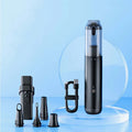 BASEUS A3 wireless handheld car vacuum cleaner in black or silver with Type-C charging port