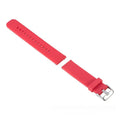 Solid colour silicone replacement watch strap for Garmin Forerunner 245 with buckle clasp.