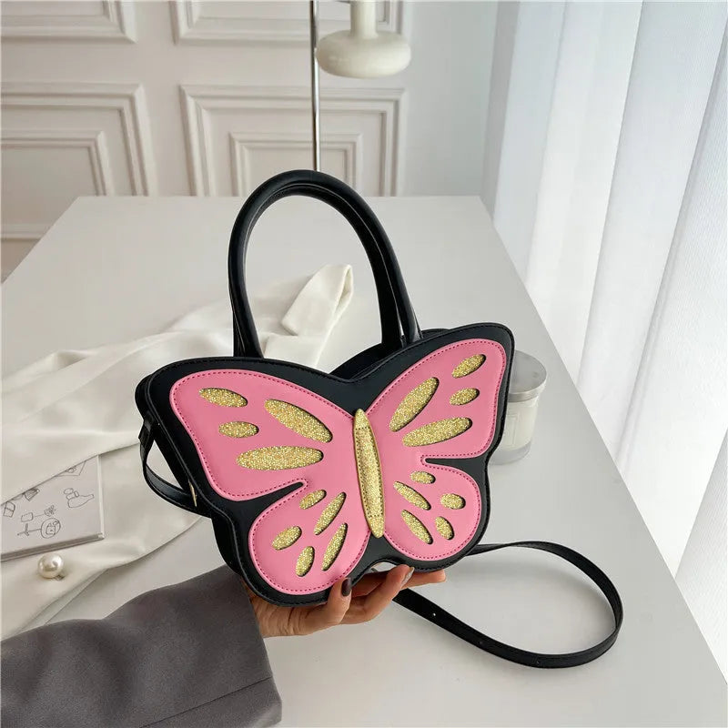Square white PU leather ladies crossbody bag with shoulder strap and contrast detail