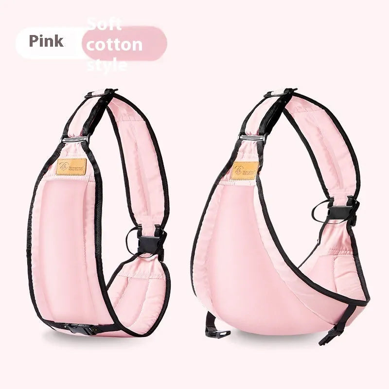 Cloth baby waist stool carrier in grey colour with adjustable waist strap