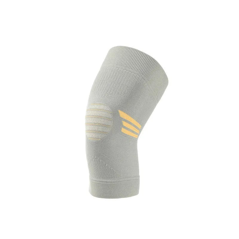 Polyester fiber sports kneecaps in black and gray color for basketball and aerobics protection
