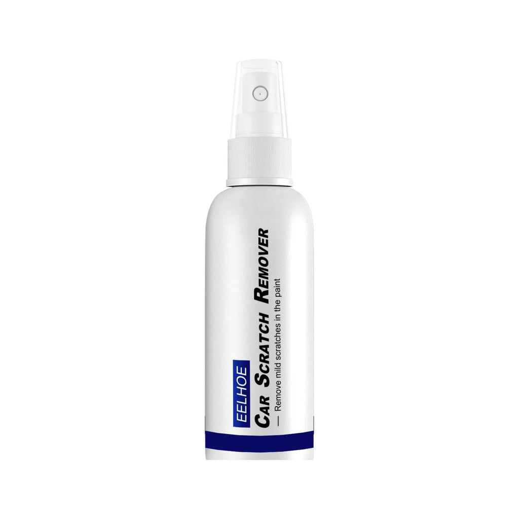 Car scratch repair spray bottle for DIY paint scratch removal and sealing.