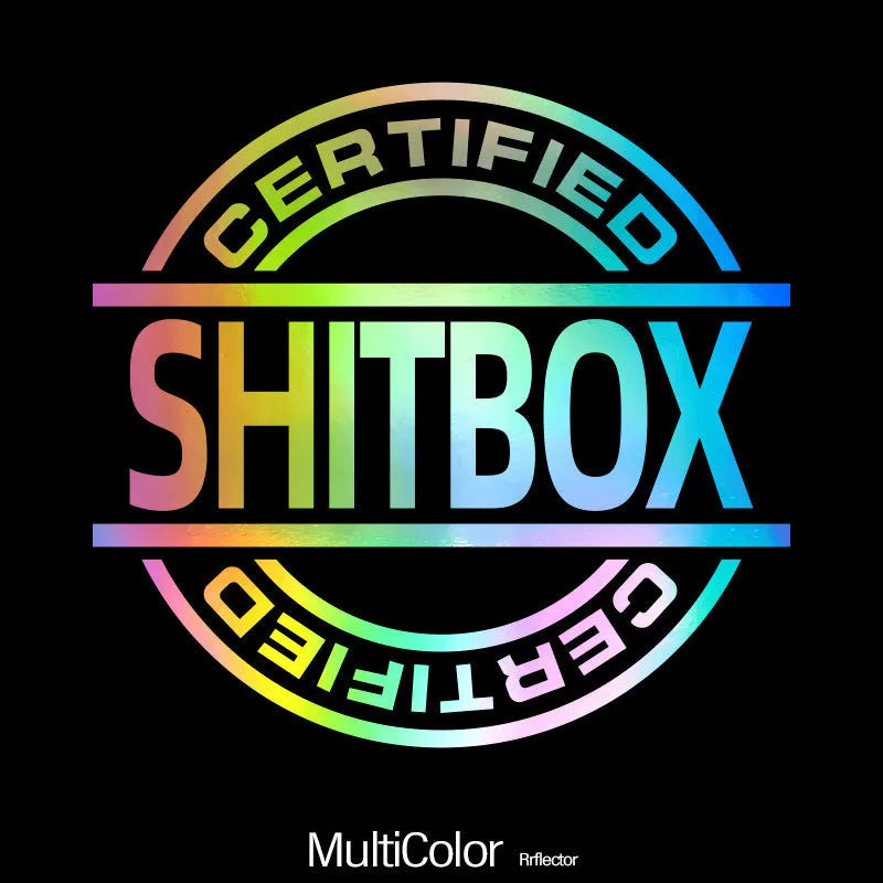 13x12cm creative vinyl automobile sticker in black white silver gold red yellow blue green and glitter colours for car body application
