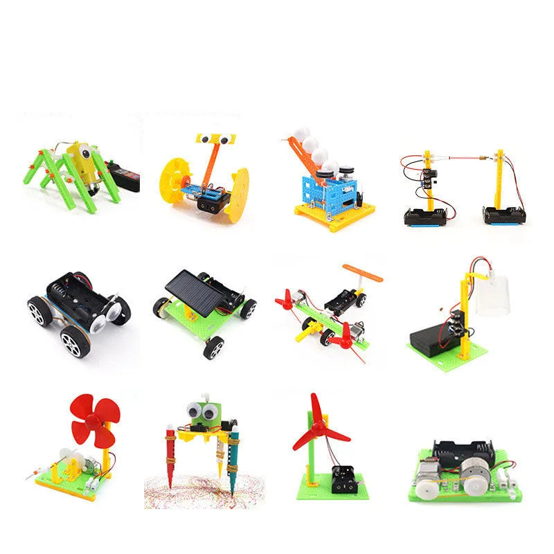 DIY puzzle assembling building blocks science teaching aids for children 7-14 in plastic construction