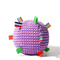 Blue rolling ring dog toy ball approximately 17cm diameter for molar exercise and interactive play
