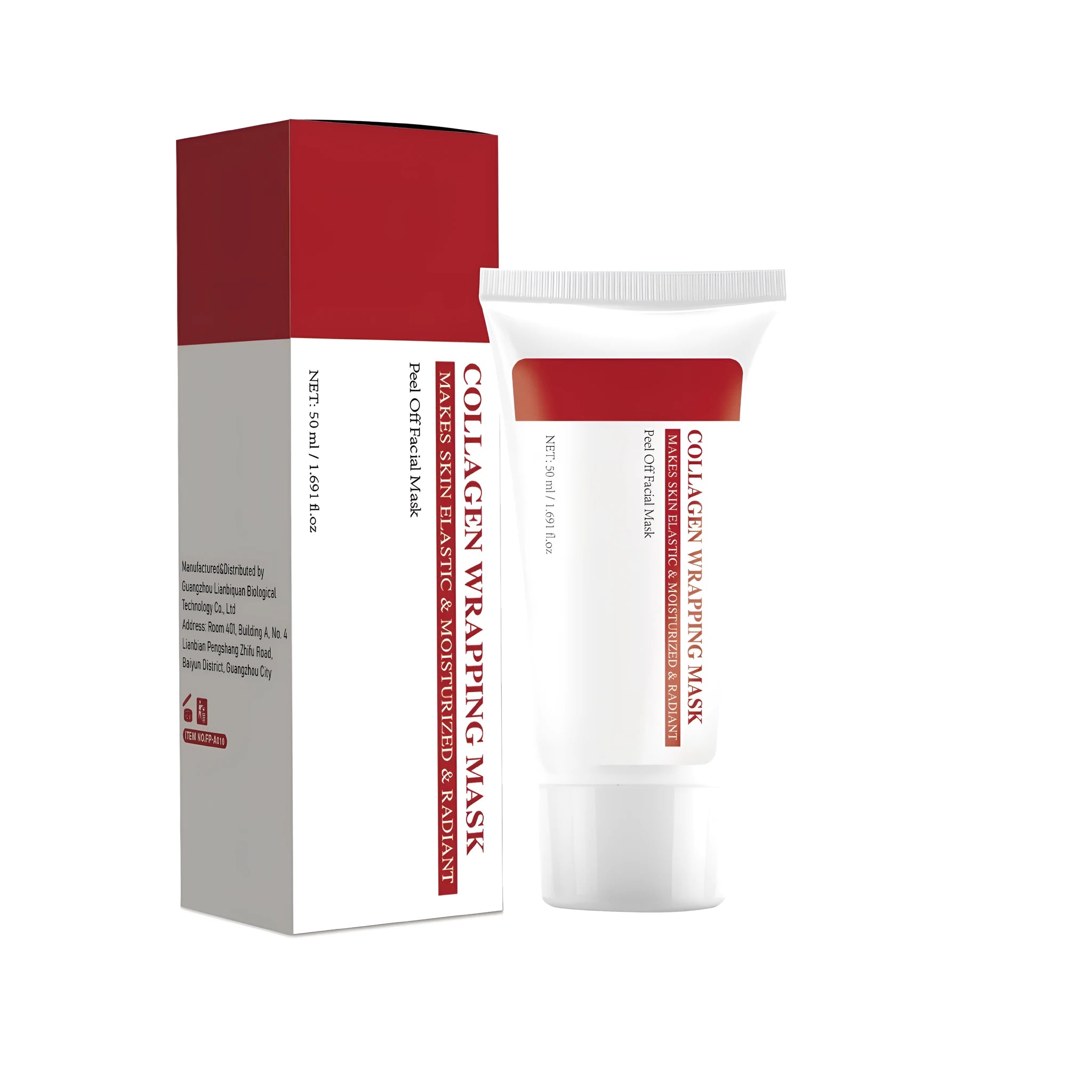 Hydrolyzed Collagen Hydrating Face Mask, 50ml single pack with product code FPA010.
