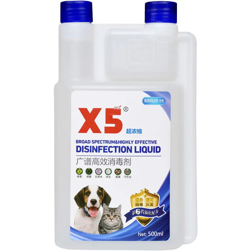 500ml cat and dog deodorant spray bottle, veterinary disinfectant solution, Gold Label specification