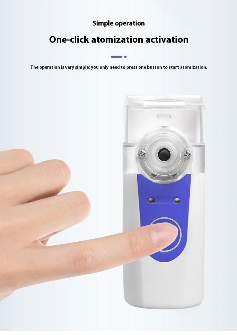Columnar shaped USB handheld nebuliser spray machine for household drug atomisation