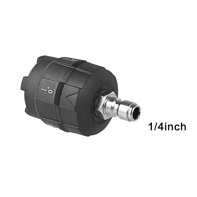 Multi-functional five-in-one high-pressure water gun spray nozzle in engineering plastic.