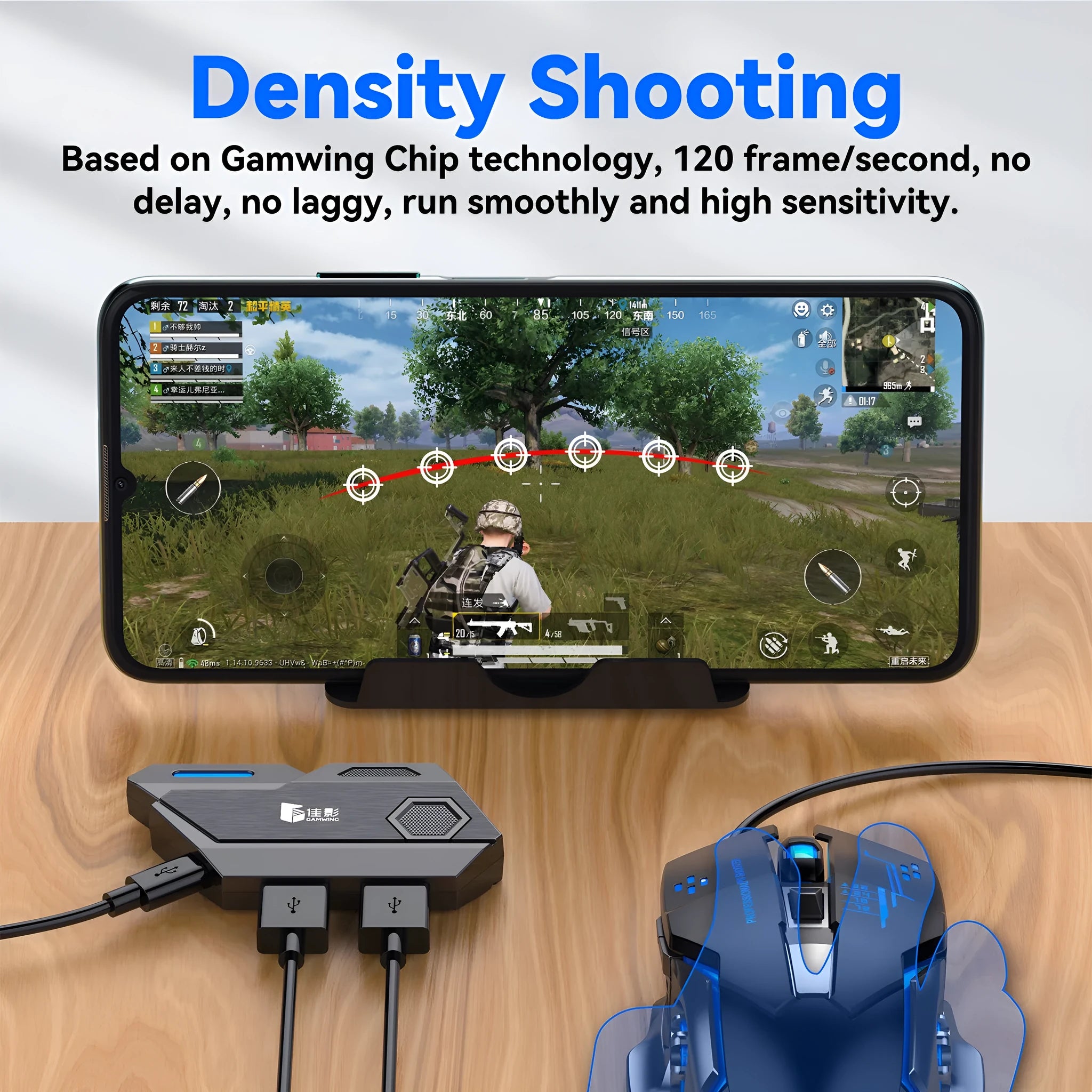 Game controller converter with USB port for mobile gaming compatibility