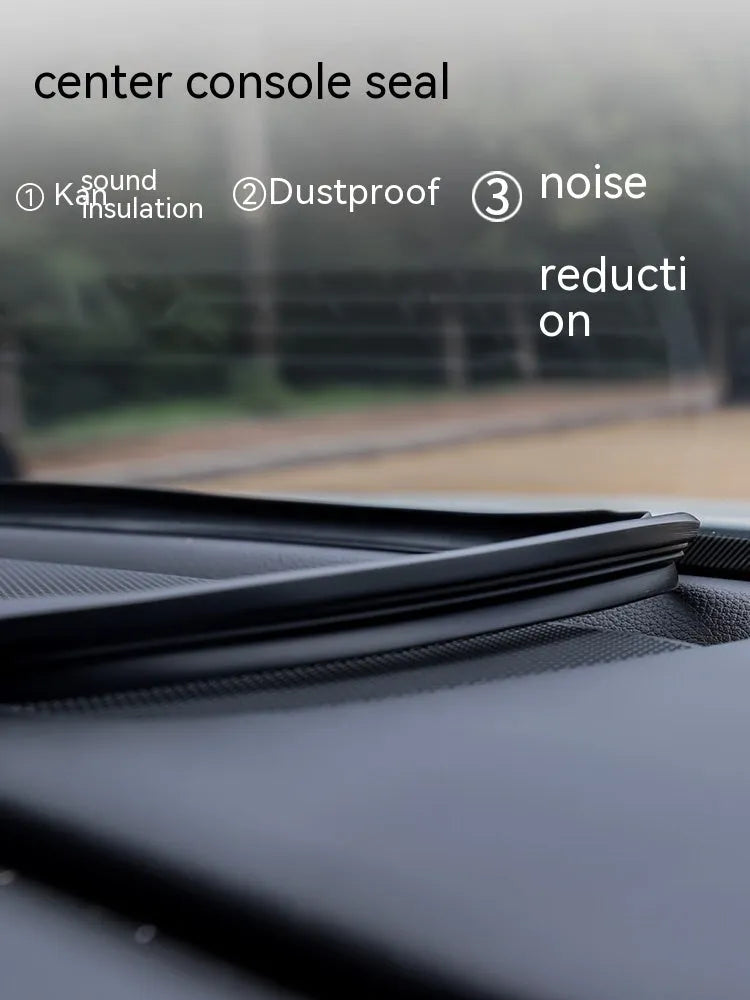 Outlander dashboard soundproof seal strip made of silicone measuring 1.6 metres with six-card slots.