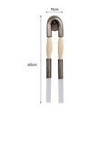 Horse hair wall chandelier with iron body, shown in black, copper, or nickel, 220V wall light