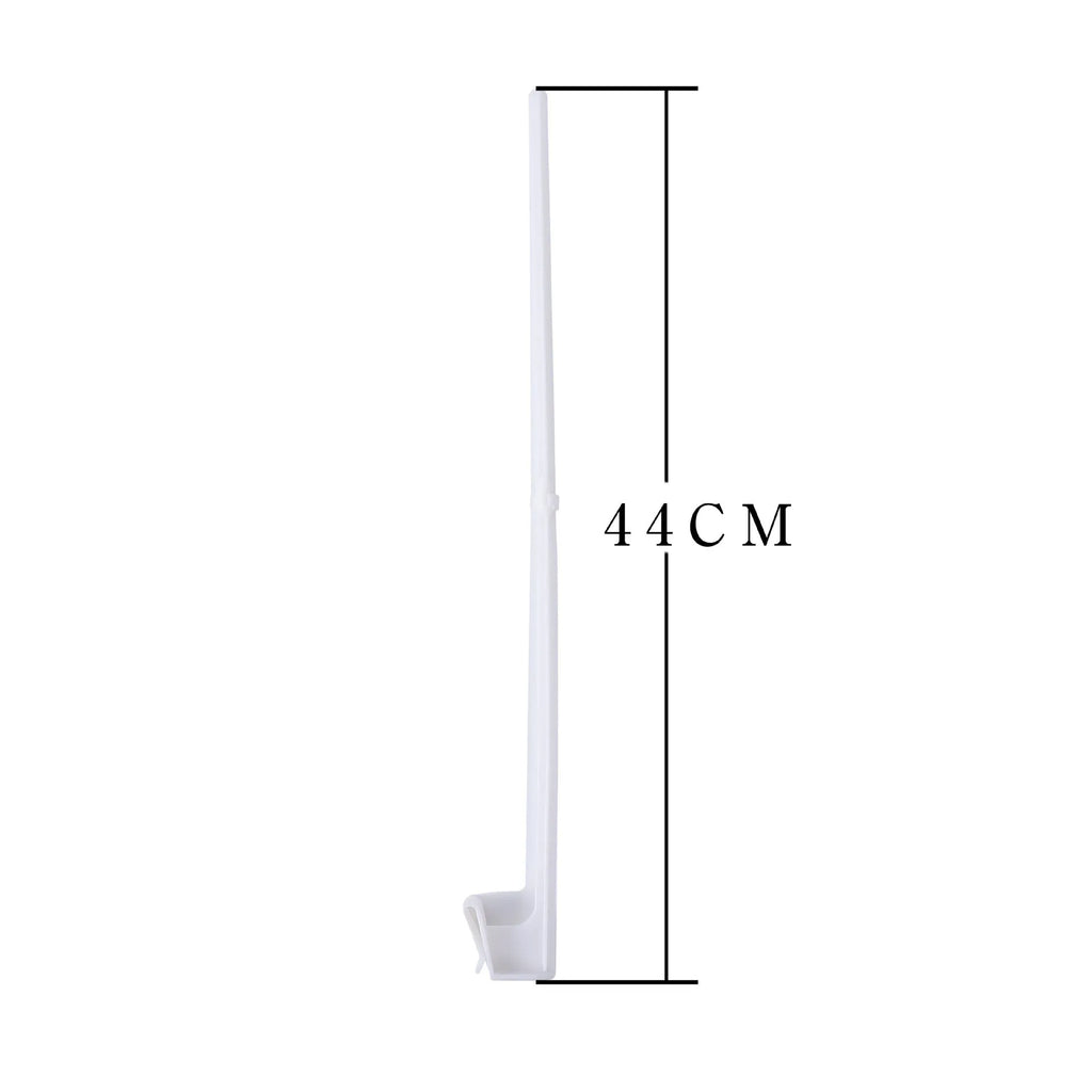Car window flag pole holder set with 10 white PP plastic mounting clips