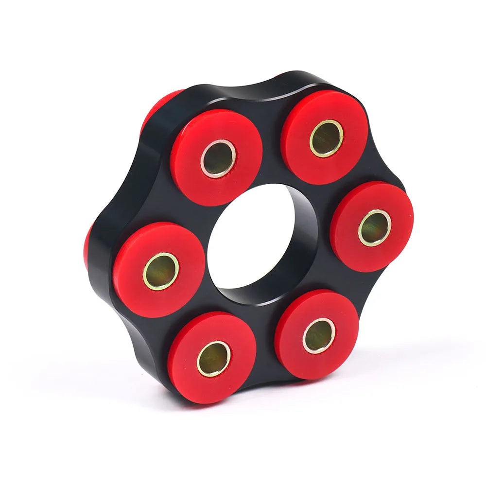 Red polyurethane aluminium BMW drive shaft connecting plate bracket for E46 E36 E30 M3 and E28 series vehicles