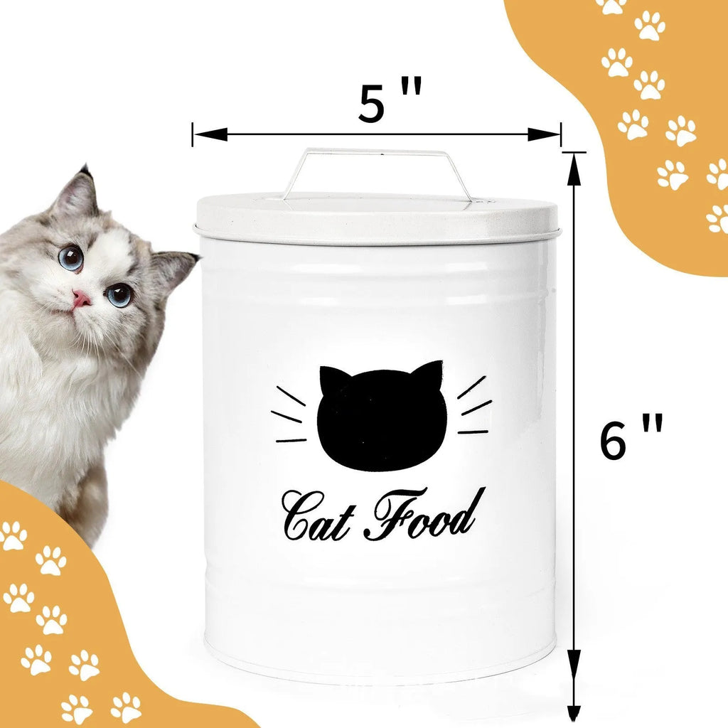 Round iron sheet moisture-proof storage container with 301-500ml capacity for pantry organisation