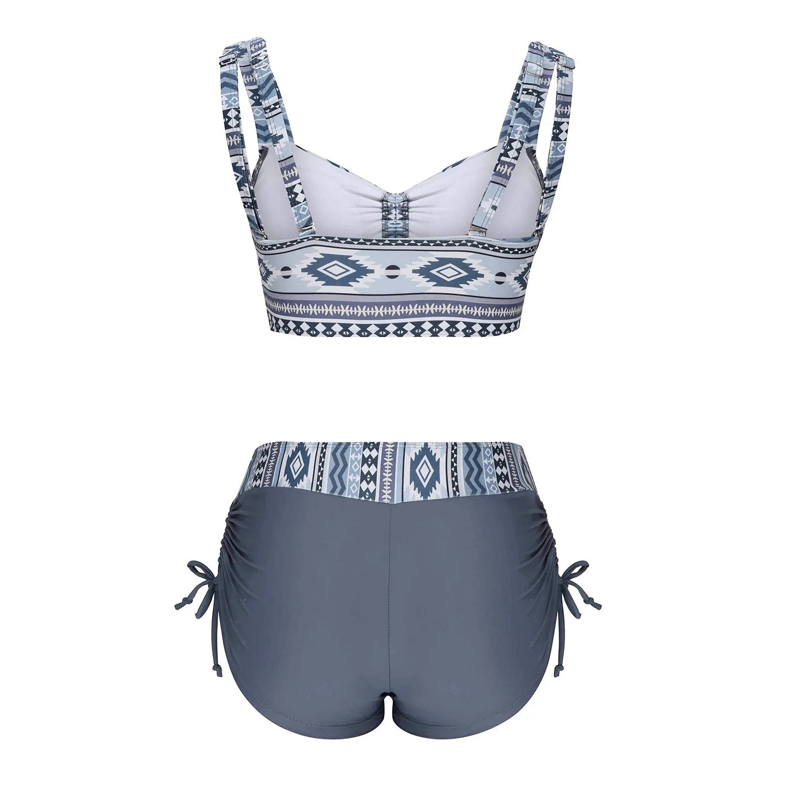 Women's bikini split swimsuit in picture colour without steel belt or chest pad