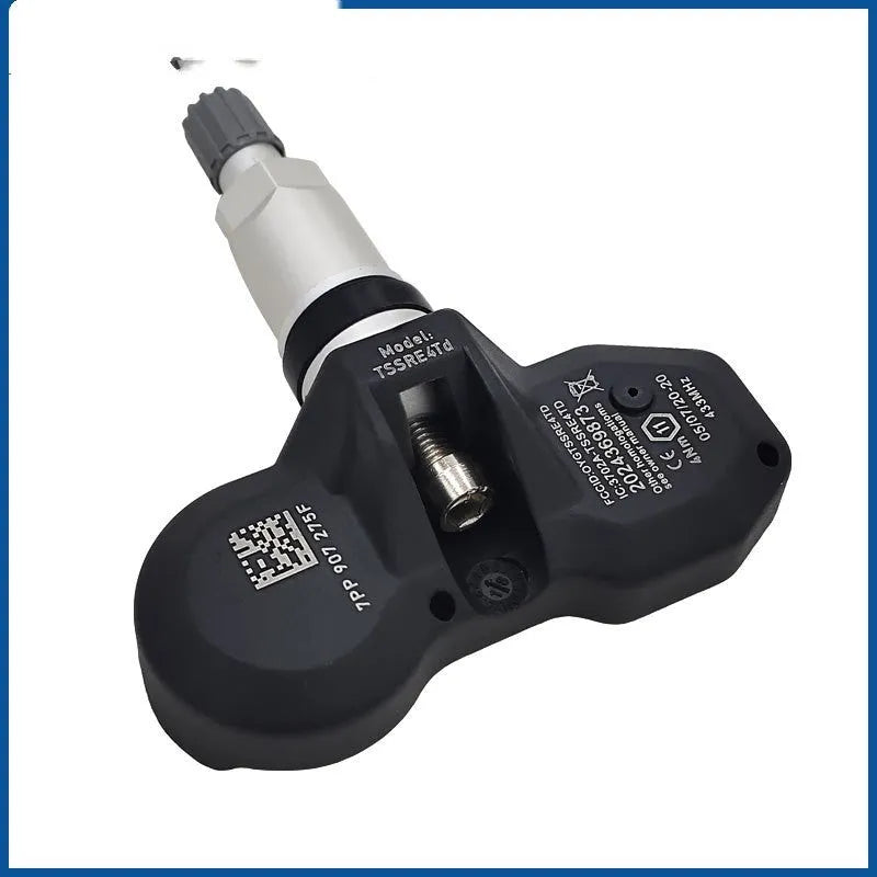 Black Audi tyre pressure monitor sensor for vehicle TPMS replacement