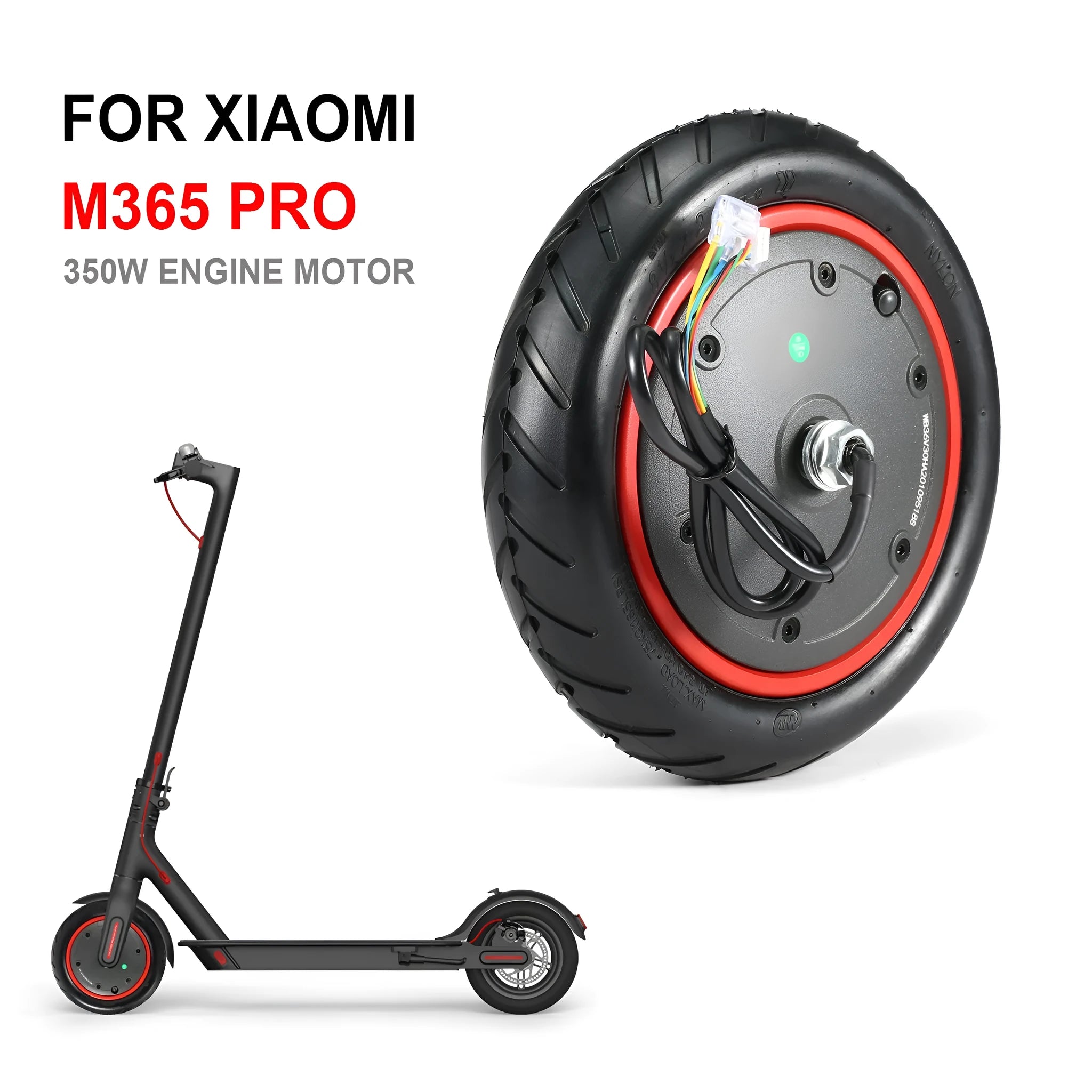 Black rubber inner tube for an 8.5-inch electric scooter tyre with a standard valve.