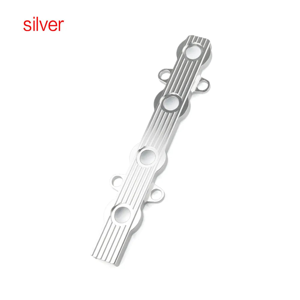 Aluminum engine harness housing in blue red silver colour options with hole and no-hole configurations