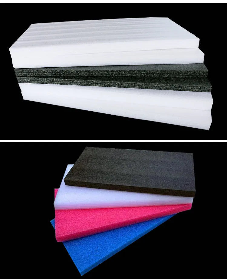 Single white EPE pearl cotton foam board measuring 200x100x1cm used for protective packaging