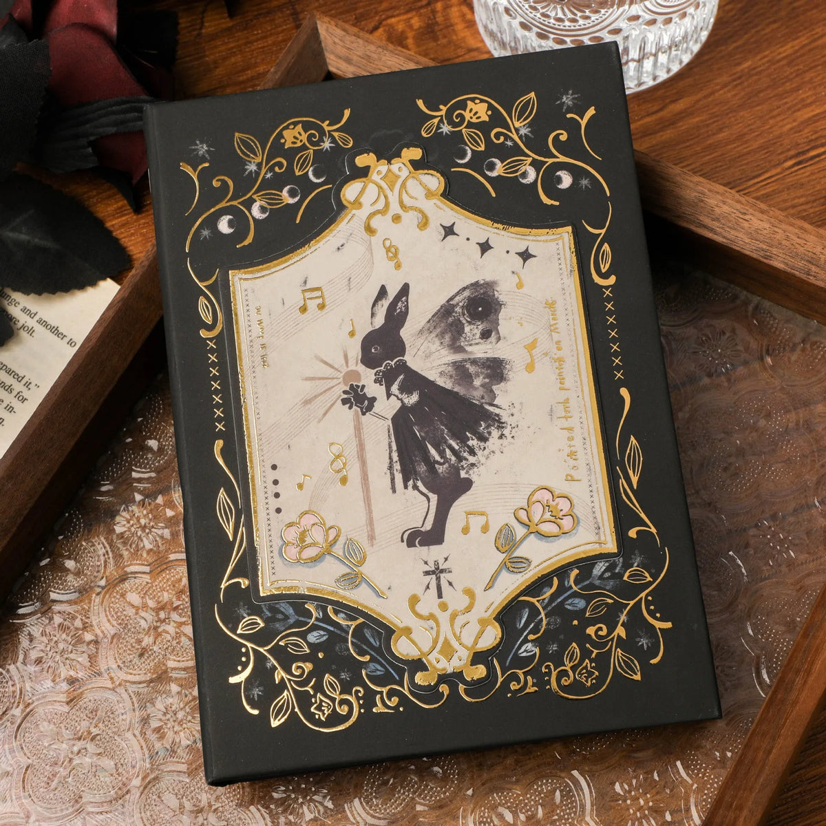 A5 retro gothic style notebook with art covers including Pan Shen's Maze, Forest, and Red Fruit Temptation designs