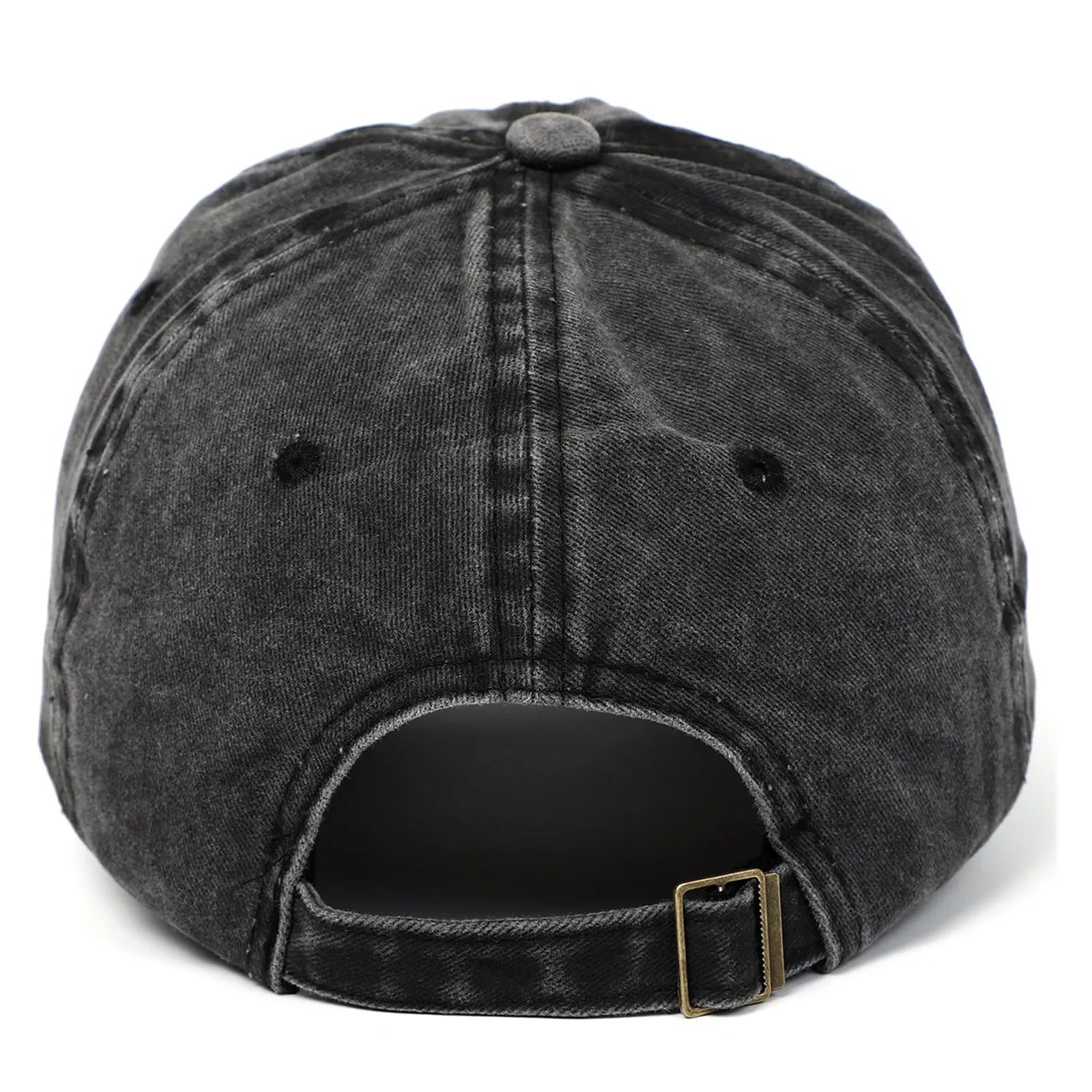 Retro-style cotton baseball cap with embroidered 'love' word, shown in an adjustable size.