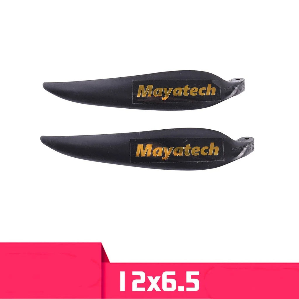 Black quick-disassembly folding paddle with noise reduction feature, showing 12x6.5cm dimensions