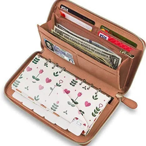 PU anti-theft card holder with RFID blocking in multiple colour options showing interior nylon lining