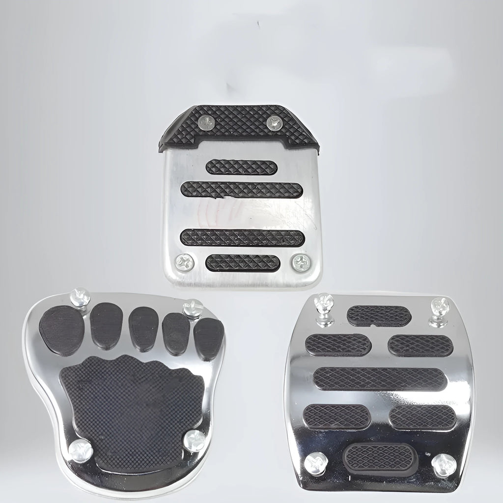 Motorcycle brake pedal skid plate metal footplate accessory for scooters and electric vehicles