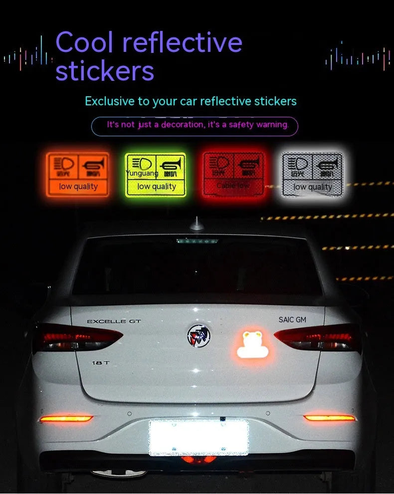 Bicycle night reflective grid pattern warning tape in four colour options showing geometry designs