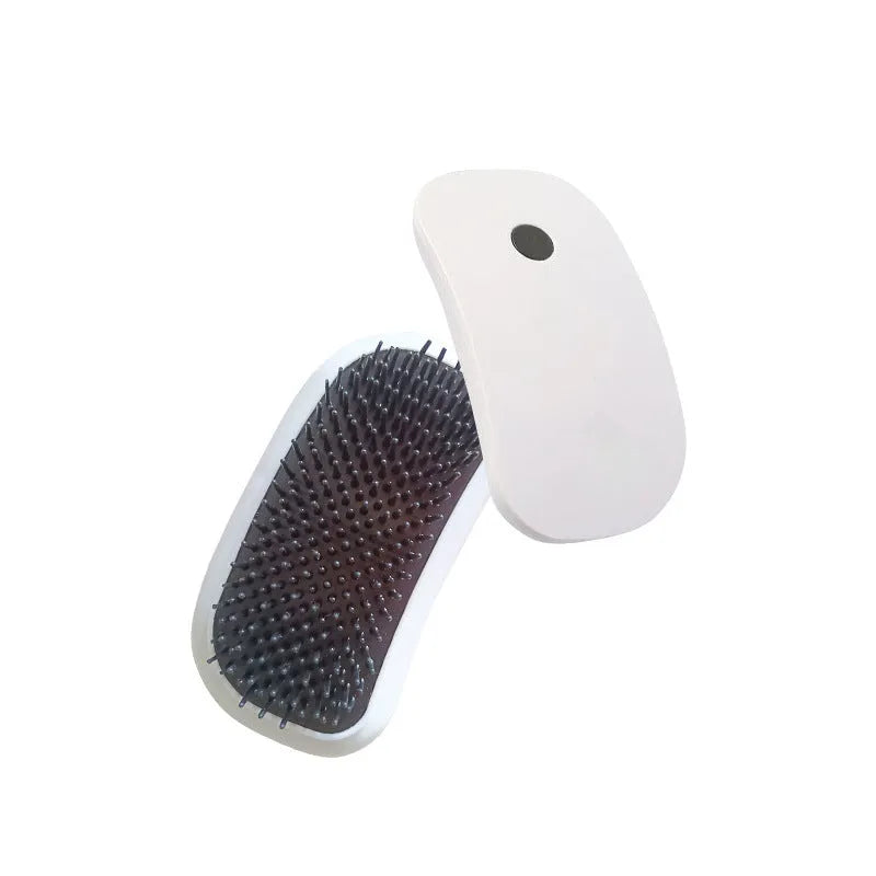 Pink electric pet massage brush with TPE teeth for cat and dog grooming