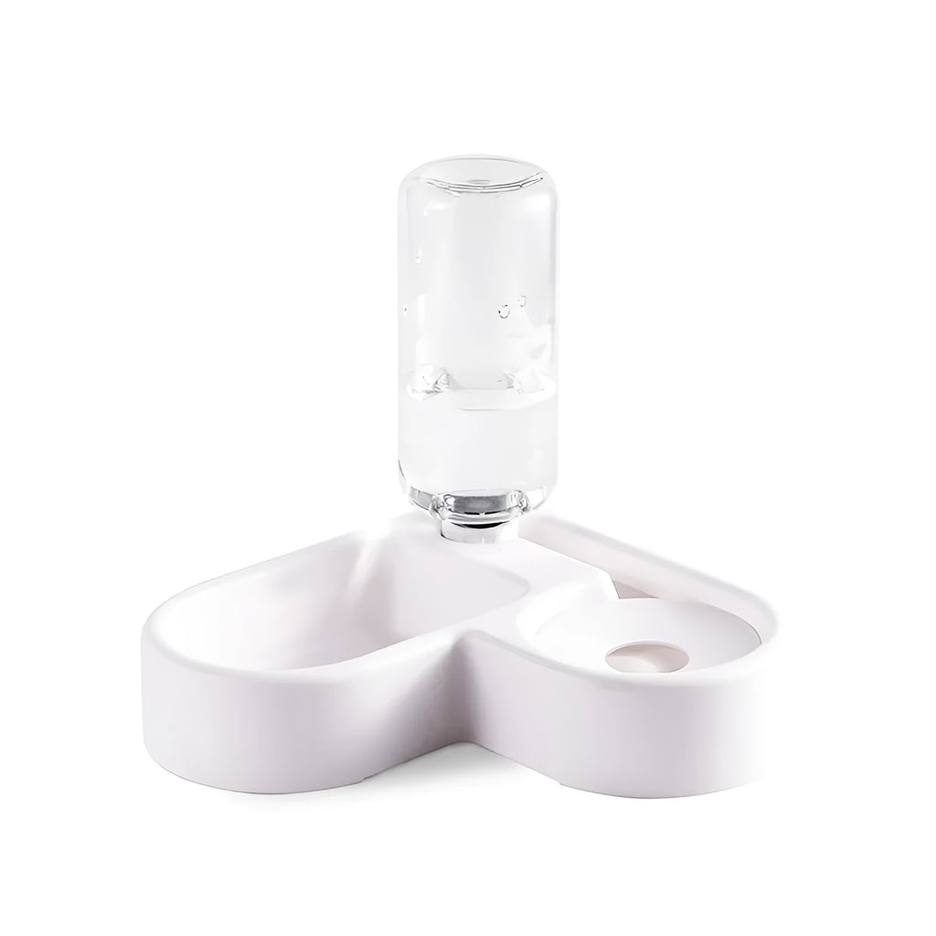 White cat water fountain with food-grade 4.5L capacity and quiet indoor pump