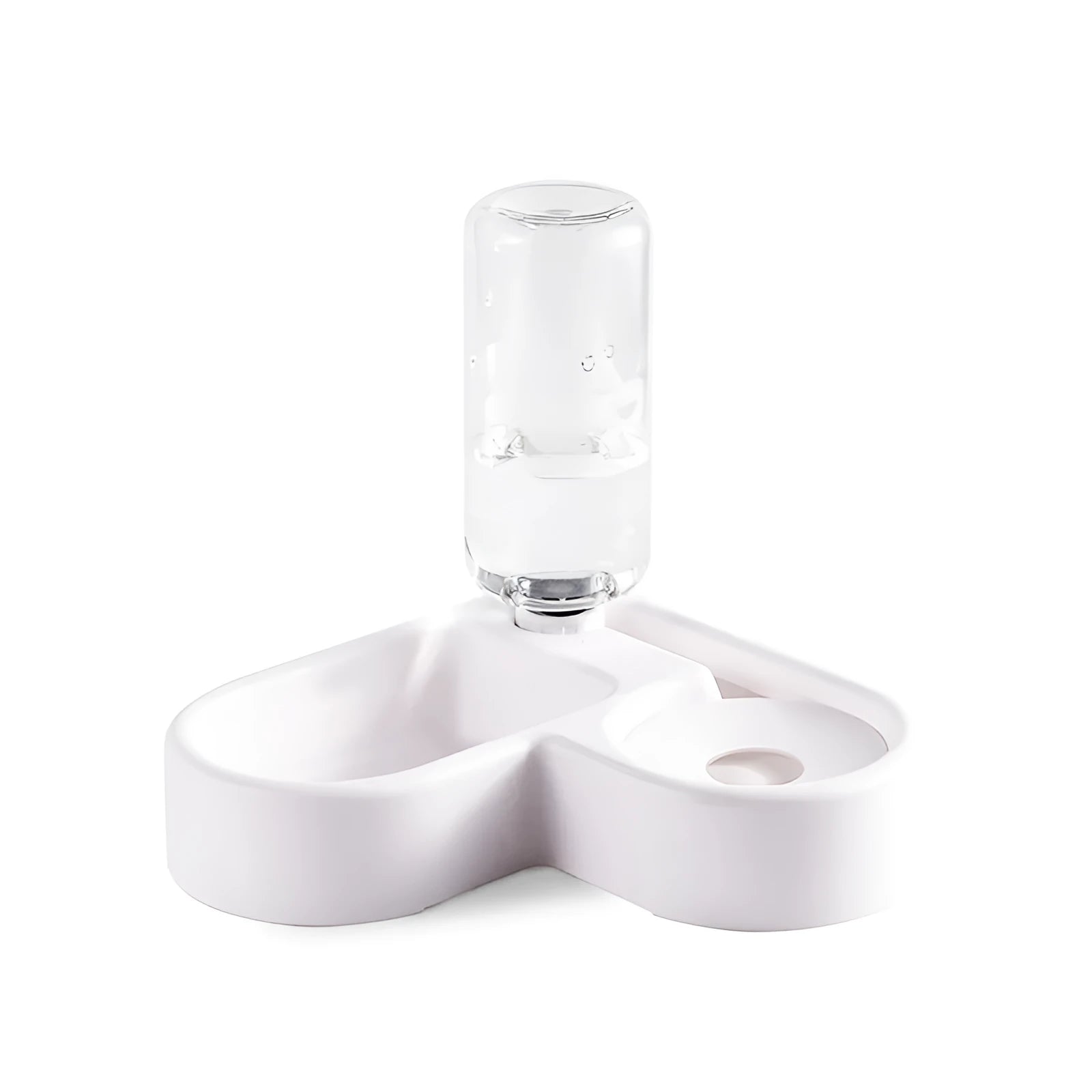 White cat water fountain with food-grade 4.5L capacity and quiet indoor pump