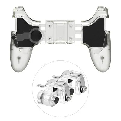 Mobile phone game controller auxiliary suit in black or brown black with plug-in physical connection