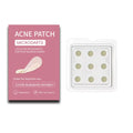 Box of 9 mild non-irritating hydrocolloid acne patches for spot treatment.
